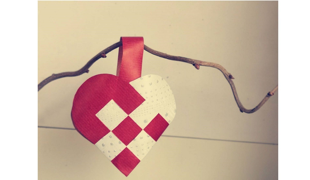 Du visar för närvarande Klassiskt flätat julhjärta