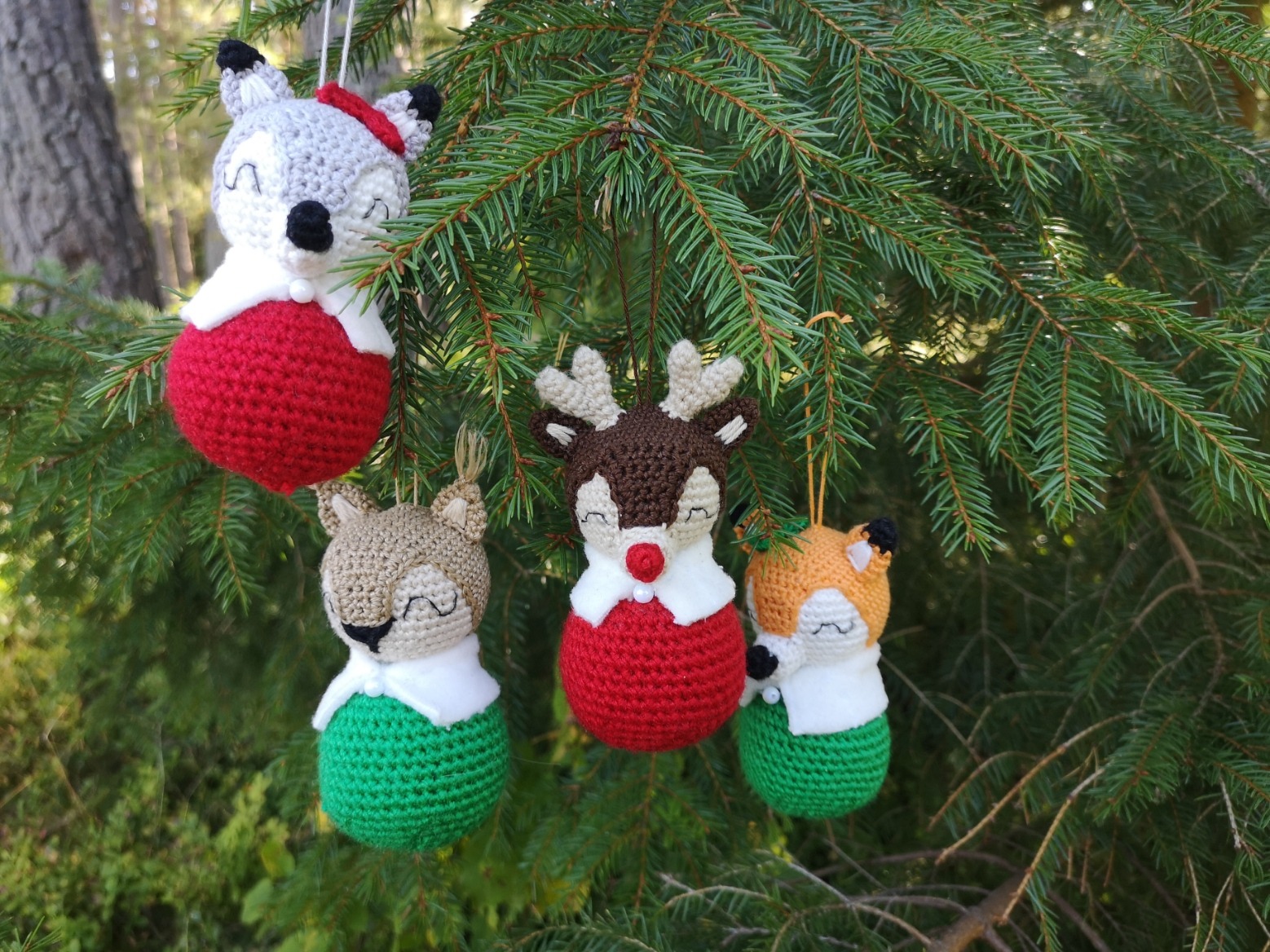 Adventskalender, virka tomtens skogsdjur - Bild 3